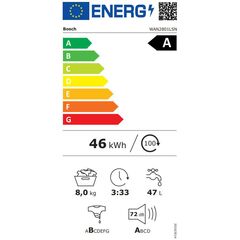 С ФРОНТАЛЬНОЙ ЗАГРУЗКОЙ BOSCH WAN2801LSN 8KG 63CM