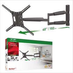 КРОНШТЕЙНЫ ДЛЯ ТЕЛЕВИЗОРА BARKAN BM443XL 13"-83" TV, 4 LANKSTŲ, SIENINIS, JUODAS, LABAI ILGAS