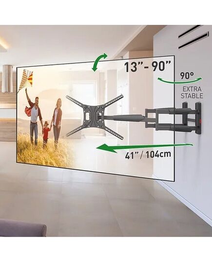 КРОНШТЕЙНЫ ДЛЯ ТЕЛЕВИЗОРА BARKAN BM466XP 13-65" TV, 4 LANKSTŲ, SIENINIS, PRAILGINTAS, JUODAS
