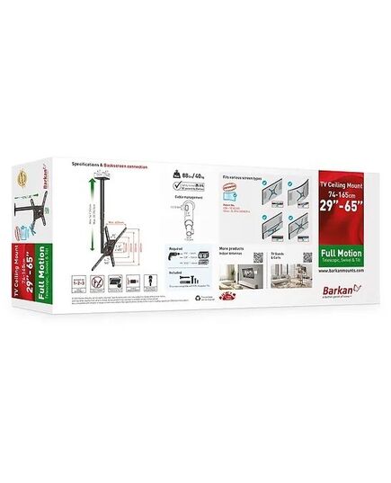 TELEVIZORU KRONŠTEINI BARKAN 3500B.B 29"-65" LED TV, 3 LANKSTŲ, LUBINIS, JUODAS