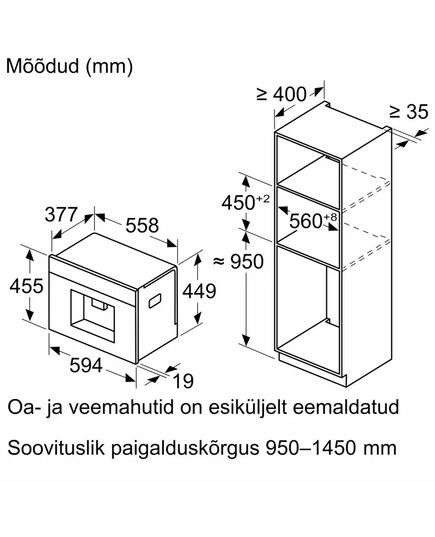 IEBŪVĒJAMIE KAFIJAS AUTOMĀTI BOSCH CTL9181B0