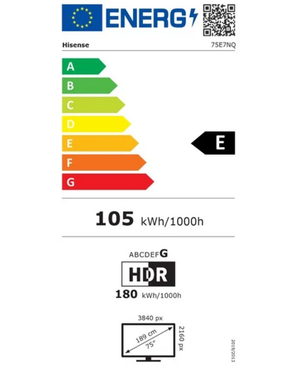 LED ТЕЛЕВИЗОРЫ HISENSE 75E7NQ 4K QLED