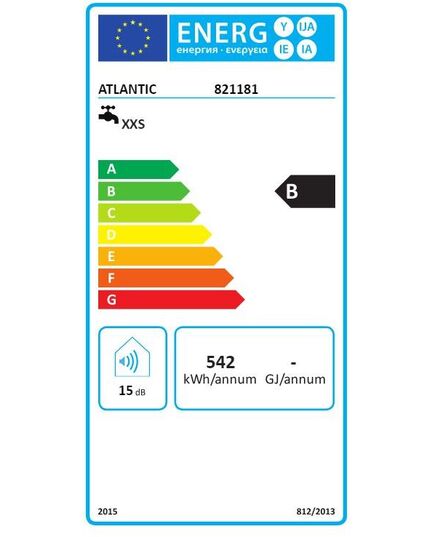 ŪDENS SILDĪTĀJI (BOILERI) ATLANTIC O'PRO V-15L 1600W