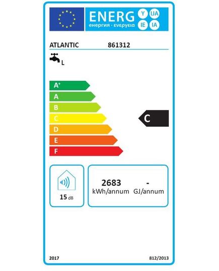 ŪDENS SILDĪTĀJI (BOILERI) ATLANTIC CUBE V-100L 1500W