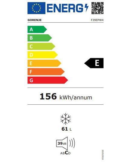 МОРОЗИЛЬНЫЕ КАМЕРЫ GORENJE F39EPW4