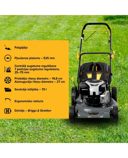 BENZĪNMOTORA ZĀLES PĻĀVĒJI GRUNDER S531VHY BS750EX