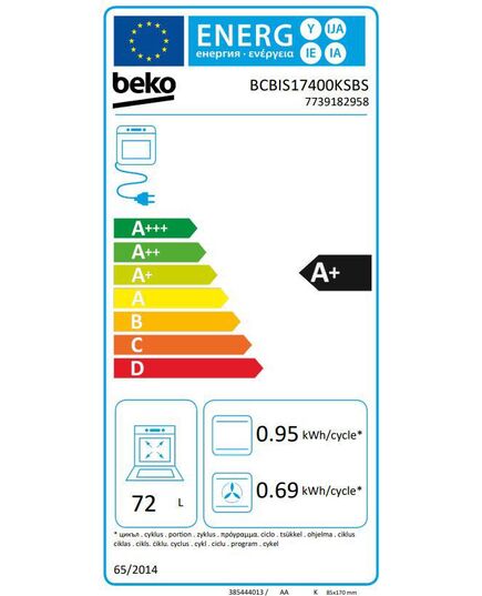IEBŪVĒJAMĀS CEPEŠKRĀSNIS BEKO BCBIS17400KSBS