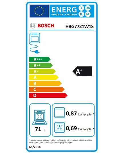 ВСТРАИВАЕМЫЕ ДУХОВЫЕ ШКАФЫ BOSCH HBG7721W1S
