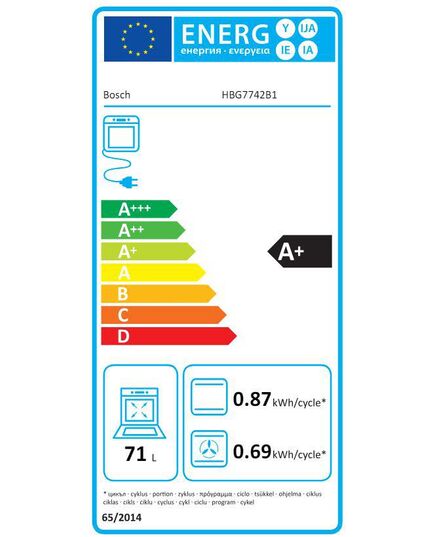 ВСТРАИВАЕМЫЕ ДУХОВЫЕ ШКАФЫ BOSCH HBG7742B1