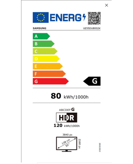 LED TELEVIZORI SAMSUNG UE55DU8002KXXH