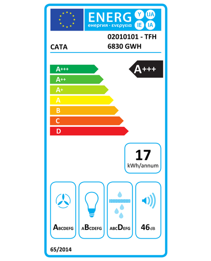 IEBŪVĒJAMIE TVAIKA NOSŪCĒJI CATA TFH6830GWH 02010101