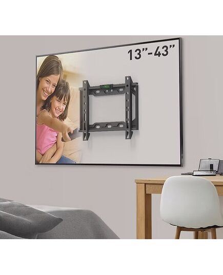 КРОНШТЕЙНЫ ДЛЯ ТЕЛЕВИЗОРА BARKAN E202+.B 19"-39" PLOKŠIČAM TV, FIKSUOTAS, SIENINIS, JUODAS
