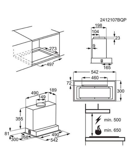 IEBŪVĒJAMIE TVAIKA NOSŪCĒJI ELECTROLUX LFG916K