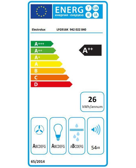 IEBŪVĒJAMIE TVAIKA NOSŪCĒJI ELECTROLUX LFG916K
