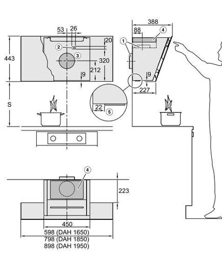 ВЫТЯЖКИ MIELE DAH 1650 OBSW ACTIVE