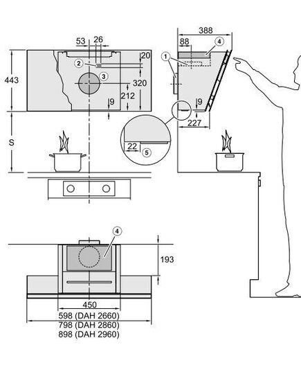 ВЫТЯЖКИ MIELE DAH 2960 OBSW ESCALA