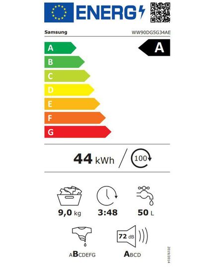 С ФРОНТАЛЬНОЙ ЗАГРУЗКОЙ SAMSUNG WW90DG5G34AELE 9KG 48CM