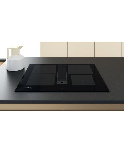IEBŪVĒJAMĀS ELEKTRISKĀS PLĪTS VIRSMAS WHIRLPOOL WVH 1065B F KIT INDUKCIJAS AR IEBŪVĒTU TVAIKA NOSŪCĒJU!
