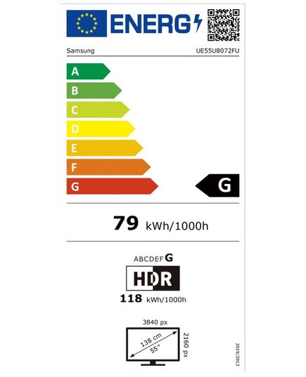 LED TELEVIZORI UE55U8072FUXXH