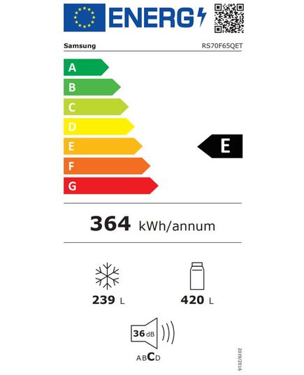 LEDUSSKAPJI SAMSUNG RS70F65QETEO