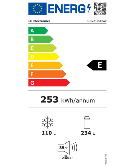 ХОЛОДИЛЬНИКИ LG GBV21L0ESW