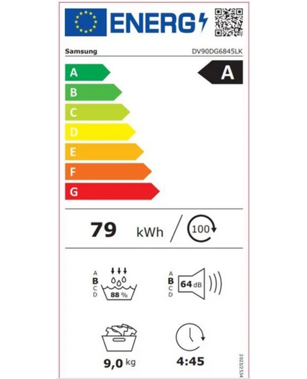 VEĻAS ŽĀVĒTĀJI SAMSUNG DV90DG6845LKU4
