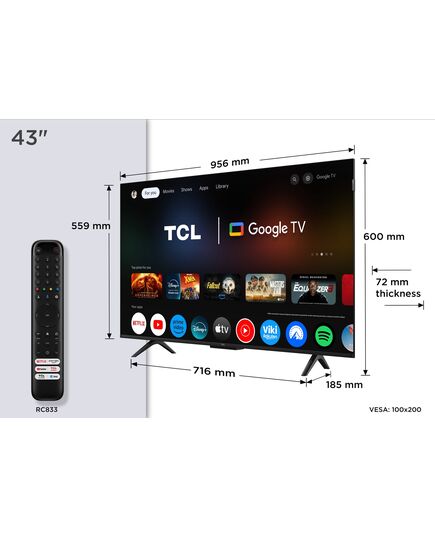 LED ТЕЛЕВИЗОРЫ TCL P7K 43P7K
