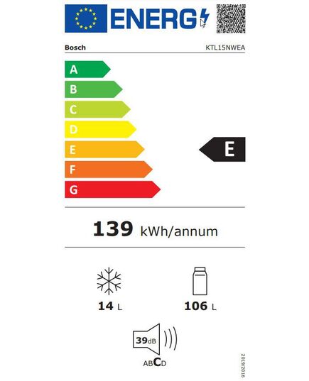 ХОЛОДИЛЬНИКИ BOSCH KTL15NWEA 85CM