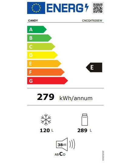 ХОЛОДИЛЬНИКИ CANDY CNCQ4T620EW 205CM NO FROST