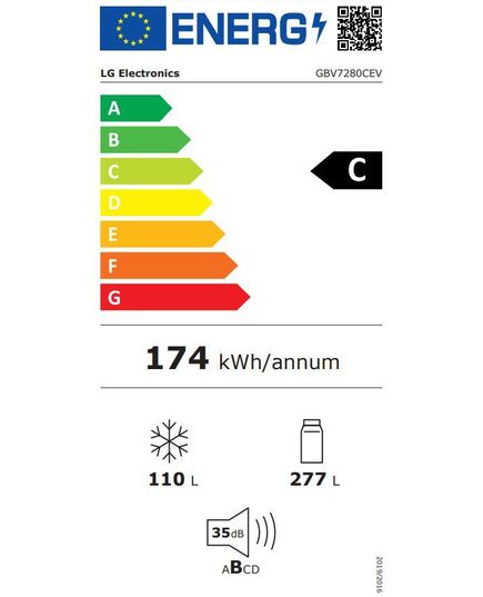 ХОЛОДИЛЬНИКИ LG GBV7280CEV 203CM NO FROST