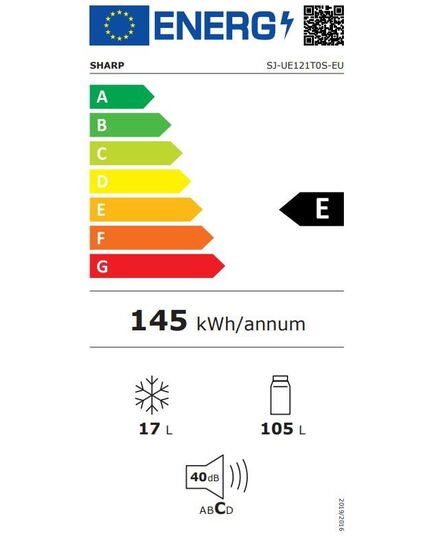 ХОЛОДИЛЬНИКИ SHARP SJUE121T0SEU 83.8CM
