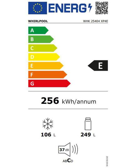 ХОЛОДИЛЬНИКИ WHIRLPOOL WHK 25404 XP4E 203.5CM NO FROST