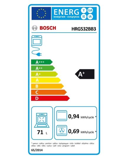 ВСТРАИВАЕМЫЕ ДУХОВЫЕ ШКАФЫ BOSCH HRG532BB3