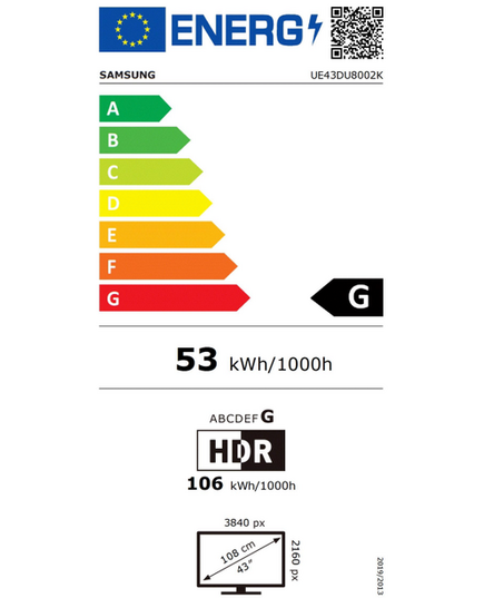 LED TELEVIZORI SAMSUNG UE43DU8002KXXH 2024