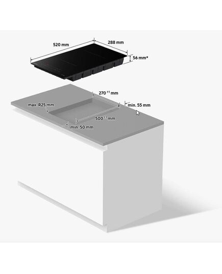 IEBŪVĒJAMĀS ELEKTRISKĀS PLĪTS VIRSMAS SAMSUNG NZ32BG2005FKU2