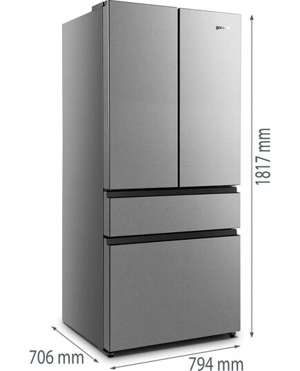 LEDUSSKAPJI GORENJE NRM818EUX SIDE BY SIDE NO FROST 181.7CM