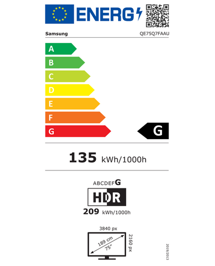 LED ТЕЛЕВИЗОРЫ SAMSUNG QE75Q7FAAUXXH, 75 ", 4K QLED 2025 LED ТЕЛЕВИЗОРЫ SAMSUNG QE75Q7FAAUXXH, 75 ", 4K QLED 2025