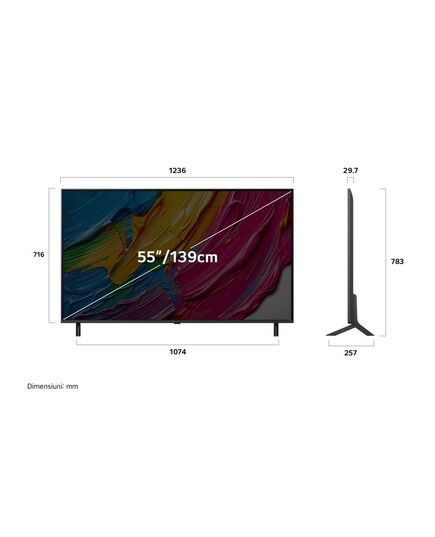 LED ТЕЛЕВИЗОРЫ LG 55QNED80A3A, 55" QNED WIFI 2025