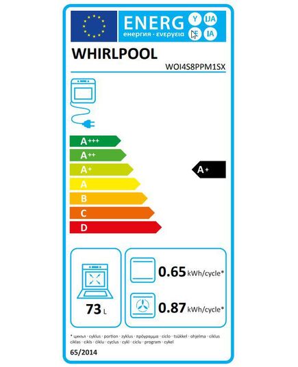 IEBŪVĒJAMĀS CEPEŠKRĀSNIS WHIRLPOOL WOI4S8PPM1SX