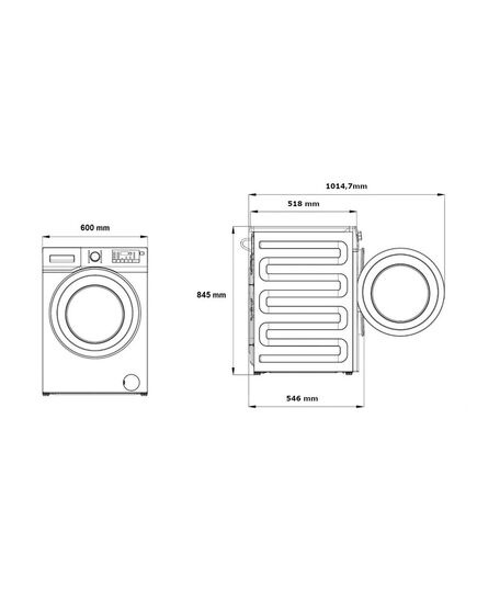 AR FRONTĀLO IELĀDI BEKO BM3WFSU49415WB AR FRONTĀLO IELĀDI BEKO BM3WFSU49415WB