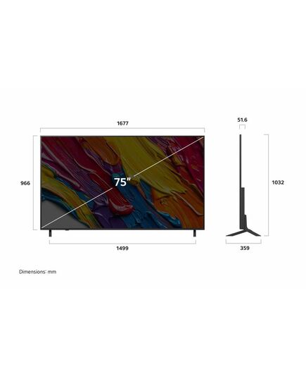 LED ТЕЛЕВИЗОРЫ LG 65QNED82A3B, 65" QNED WIFI 2025