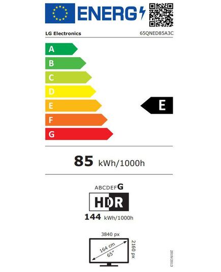 LED ТЕЛЕВИЗОРЫ LG 65QNED85A3C, 65"QNED WIFI 2025