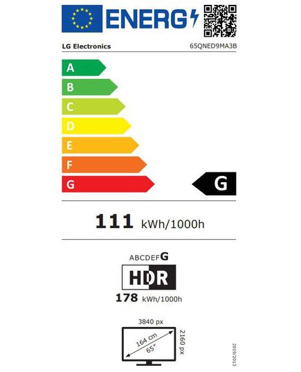 LED ТЕЛЕВИЗОРЫ LG 65QNED9MA3B, 65" QNED WIFI 2025