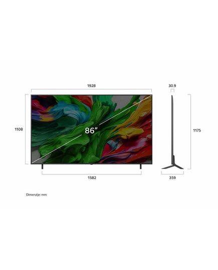 LED ТЕЛЕВИЗОРЫ LG 86QNED85A3C, 86" QNED WIFI 2025