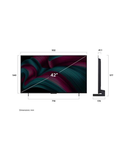 LED ТЕЛЕВИЗОРЫ LG OLED42C51LA, 42" OLED WIFI 2025