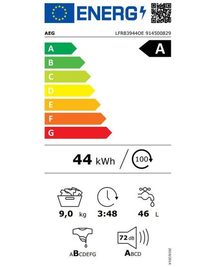 С ФРОНТАЛЬНОЙ ЗАГРУЗКОЙ AEG LFR83944OE