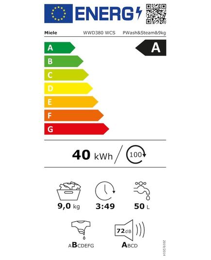 С ФРОНТАЛЬНОЙ ЗАГРУЗКОЙ MIELE WWD380 WCS