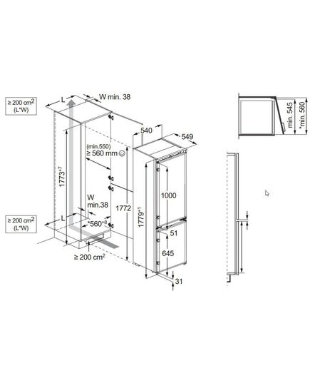 IEBŪVĒJAMIE LEDUSSKAPJI AEG TC6MS18FDS 177.2CM NO FROST IEBŪVĒJAMS!