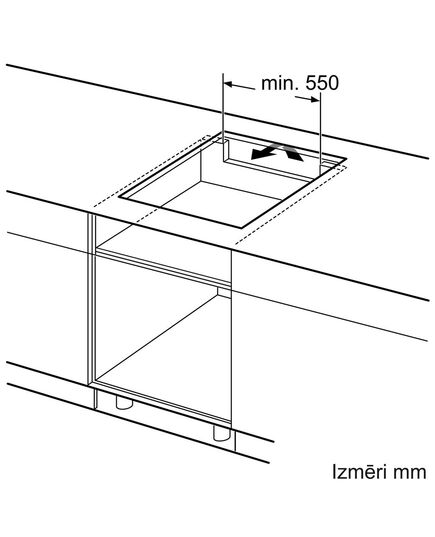 IEBŪVĒJAMĀS ELEKTRISKĀS PLĪTS VIRSMAS BOSCH PIE63KHC1Z