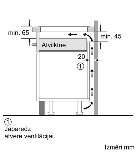 IEBŪVĒJAMĀS ELEKTRISKĀS PLĪTS VIRSMAS BOSCH PIE63KHC1Z